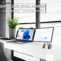 Moniteur portable double écran 2,5K HD 300 nit IPS LCD pour ordinateur portable, 14 pouces, Type-C Plug & Play, OEM ODM
