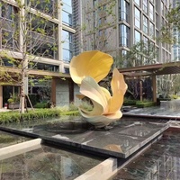 Escultura Exterior Moderna Personalizada de Ángel en Acero Inoxidable Pulido con Acabado Espejo y Color Personalizado para Villa, Salón, Centro Comercial, Hogar
