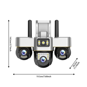 V380 6MP Ngoài Trời An Ninh Mạng Máy Ảnh 4G Sim Tầm Nhìn Ban Đêm <span class=keywords><strong>3</strong></span> Ống Kính <span class=keywords><strong>3</strong></span> Màn Hình <span class=keywords><strong>360</strong></span> Không Dây <span class=keywords><strong>Wifi</strong></span> Năng Lượng Mặt Trời Powered 1-Năm Bảo Hành - Product Image 2