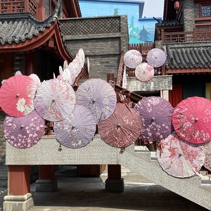 Parapluie chinois décoration de mariage parapluie de danse en bambou japonais Art déco Parasol Art parapluie tissu chinois Parasol - Product Image 5