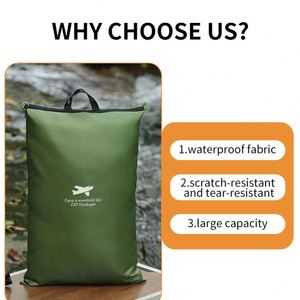 Sac de rangement imperméable en tissu Oxford, écologique, grande capacité, portable, pour voyage, trousse de toilette, sac de rafting extérieur - Product Image 6