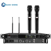 Système de microphone sans fil double canal fiable pour sonorisation en direct ANX4 KSM9 BETA58 UHF, micros portatifs et cravate sans fil pour spectacles sur scène