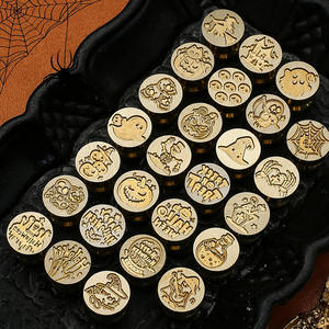 Timbres à cachet en cire en gros, série Halloween miniature, citrouille, <span class=keywords><strong>maison</strong></span> hantée, squelette - Product Image 1