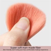 Mini Kit de 8 Pinceaux de Maquillage Professionnels avec Trousse en PU, Pinceau Blush Super Doux Artificiel de Haute Qualité