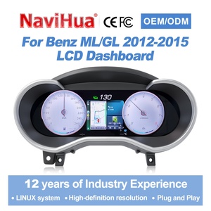 NaviHua 12.3" <b>Car</b> LCD Dashboard Panel <b>for</b> Mercedes Benz ML GL 2012 2015 NTG 4.5 <b>Speedometer</b> Digital Cluster Instrument Kilometer - Product Image 3