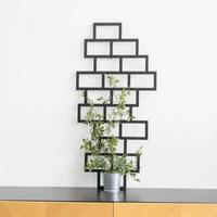 Treillis mural géométrique en métal moderne pour plantes grimpantes (Pothos, Lierre) et plantes d'intérieur – Décoration murale artistique pour la maison