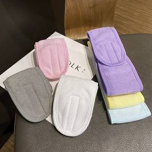 عصابة رأس بالجملة مع شريط فيلكرو ماصة للعرق للرياضة واليوغا، قناع للوجه، مستحضرات تجميل، غسيل الشعر - Product Image 4