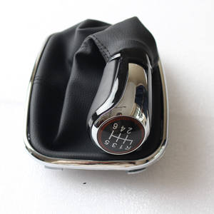 Palanca de cambios de cuero para coche, palanca de cambios ergonómica de 5 y 6 velocidades para Volkswagen Golf 4 - Product Image 3