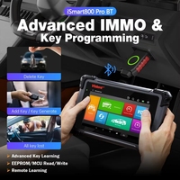 Outil de diagnostic automobile Vident ISmart800 Pro BT OBD2, 40 fonctions de réinitialisation, programmeur de clés, test actif, analyse automatique