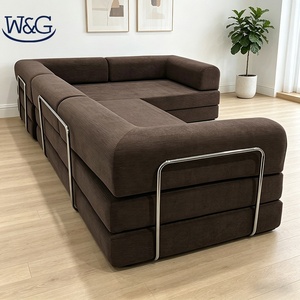 EU Multi Functional High Quality Sponge Compressed <b>Bed</b> Vacuum Packed <b>Modern</b> L-Shaped Apartment Mall Space Saving Living Room - Product Image 1