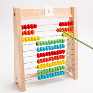 Wooden 10X10 Bead Calculator Mathematics Baby Children Montessori Early Educational Learning Math Game Teaching Aids Toys - Product Image 6