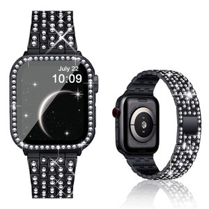 <span class=keywords><strong>Correa</strong></span> de Metal de acero inoxidable con diamantes de imitación ostentosos de lujo para <span class=keywords><strong>Apple</strong></span> <span class=keywords><strong>Watch</strong></span> Band 38 <span class=keywords><strong>40</strong></span> 41 <span class=keywords><strong>Mm</strong></span> para Iwatch Ultra 2 <span class=keywords><strong>Se</strong></span> 9 8 7 pulsera <span class=keywords><strong>Correa</strong></span> - Product Image 3
