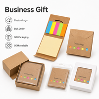 Combo de papeterie OEM pour étudiants : Blocs-notes adhésifs, onglets de couleur personnalisables, notes vierges, combo de notes adhésives pour l'étude – Vente en gros directe usine