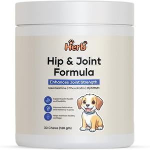 Complément alimentaire pour chiens OEM ODM - Soulagement des douleurs articulaires chez le chien - Glucosamine, chondroïtine, curcuma, comprimés à mâcher souples - Product Image 1