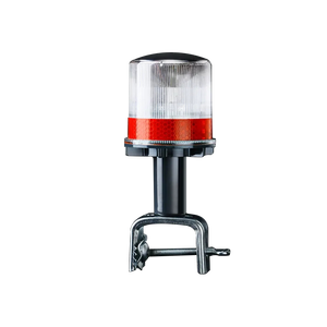 Feux de signalisation routière en plastique à LED clignotants, balise solaire en forme de cône avec réflecteur <span class=keywords><strong>blanc</strong></span>, portée visuelle de 800 m pour la sécurité routière - Product Image 4