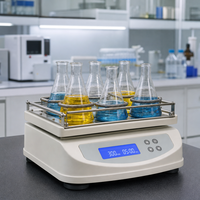 Agitateur oscillant et orbital à vitesse réglable de haute précision avec écran LCD pour culture en laboratoire, agitateur numérique oscillant