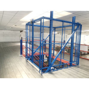 פלטפורמת מזנין כבדה עם רצפת עץ מצופה אבקת פלדה עבור ציוד אחסון מטען הכולל מדף מזרן - Product Image 6