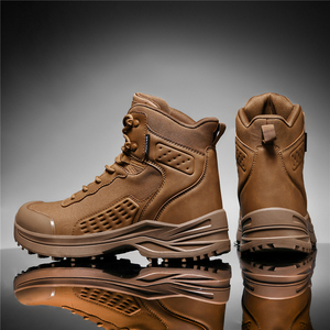 Bottes de randonnée légères mi-montantes pour l'extérieur, bottes tactiques imperméables pour l'entraînement sur le terrain de bataille, chaussures de randonnée antidérapantes - Product Image 3