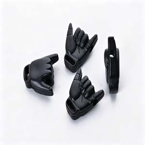 Tirettes de <span class=keywords><strong>fermeture</strong></span> <span class=keywords><strong>éclair</strong></span> miniatures incurvées en POM noir mat, robustes et de luxe, en <span class=keywords><strong>plastique</strong></span> durable, pour sacs, portefeuilles et vêtements - Product Image 1