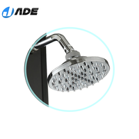 Colonne de douche extérieure autoportante en jade de qualité avec pomme de douche pluie et douchette pour jardin/piscine/plage/cour