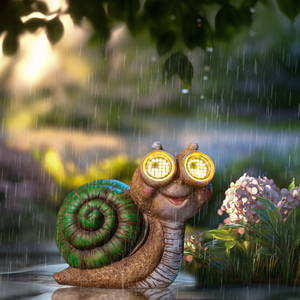 Mới cấp bằng sáng chế thiết kế nhỏ 360 Xoay Led mắt thực tế nhấp nháy hiệu ứng mô phỏng polyresin ốc năng lượng mặt trời Vườn cỏ ánh sáng - Product Image 3