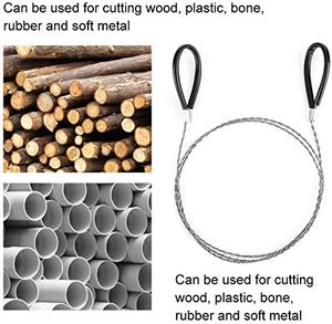 PVC <strong>Pipe</strong> Cable Saw Stainless Steel Wire Saw Hand Pocket String <strong>Rope</strong> Saw Emergency Survival Wire Saw PVC <strong>Pipe</strong> Cutting Tool - Product Image 4