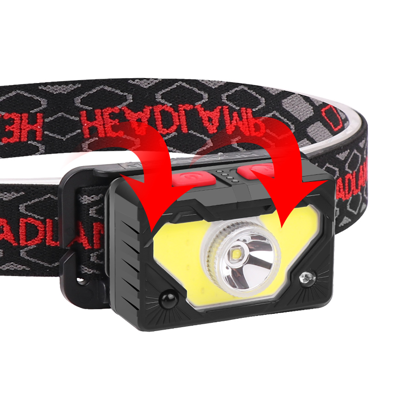 Ходовая лампа с магнитом, 500 лм, 45 градусов, зарядка от USB