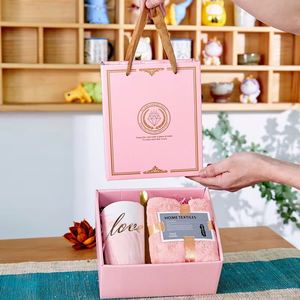 Juego de Regalos Personalizados, Recuerdos de Boda, Regalos para Invitados, Taza de Café con Logotipo Personalizado y Toalla, Regalos para el Día de la Madre - Product Image 2