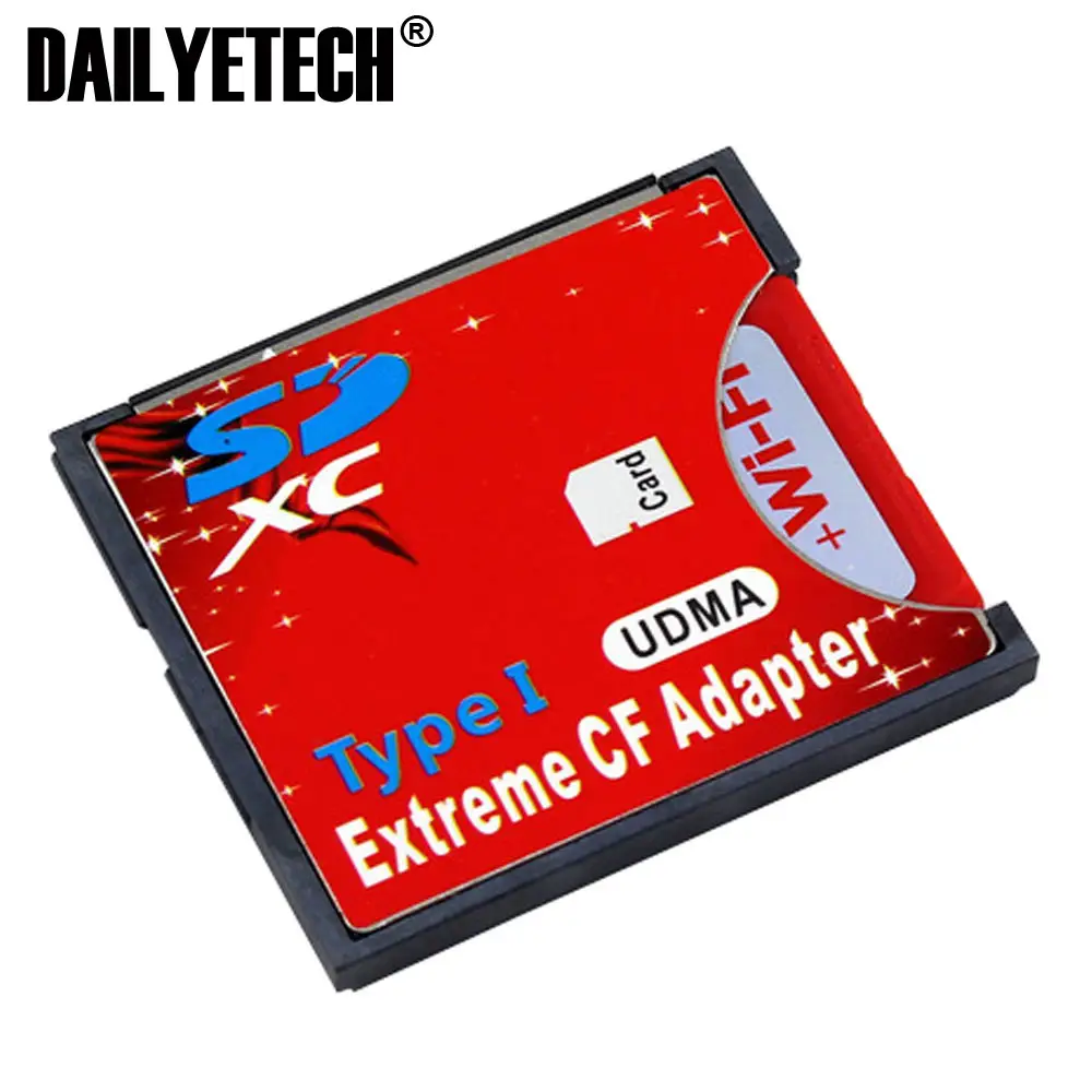 DAILYETECH SD to CF Compact Flash Memory Card Reader Adapter Type I