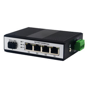 Công Nghiệp 10/100/1000Mbps Din-Rail SFP thu phát sợi quang RJ45 Ethernet phương tiện truyền thông chuyển đổi cổng duy nhất 2.5G/5G/10g Base-T - Product Image 3