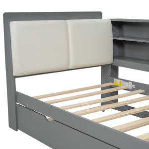 Lits superposés en bois JINS, style moderne et simple, haute qualité, blanc, <span class=keywords><strong>lit</strong></span> pour enfant avec 2 tiroirs, rangement - Product Image 4