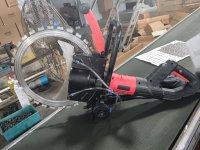 DAEN BHJ-416 Coupe-mur sans balais haute puissance 220V, scie à anneau électrique à haute efficacité, machine à couper le béton, moteur, coupe maximale