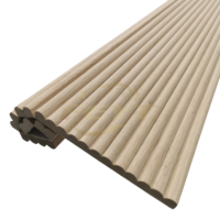 Planche incurvée gaufrée en rouleau 3D Tambour en MDF Panneau mural demi-rond