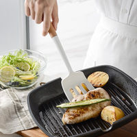 Ensemble d'ustensiles de cuisine en silicone sans BPA, 12 pièces, accessoires de cuisine, outils pour cuisiner, logo personnalisé, couleur, passe au lave-vaisselle
