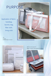 Chất Lượng Cao Cấp 100 <span class=keywords><strong>Polyester</strong></span> Dệt Kim Vải 15gsm 165Cm Vải Tuyn Vải Cho Váy Cưới Và Quần Áo Và Túi Xách Vải - Product Image 6