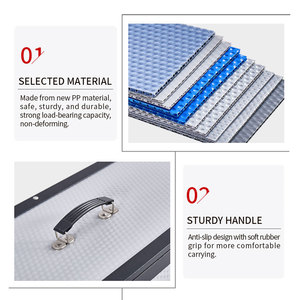 Hội Đồng Quản Trị tổ ong <span class=keywords><strong>PP</strong></span> trường hợp chuyến bay Polypropylene nhựa lưu trữ Hộp Tùy chỉnh in di động lưu trữ hộp công cụ Pro âm thanh trường hợp chuyến bay - Product Image 4