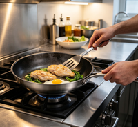 Poêle de cuisson en acier inoxydable pour la cuisine