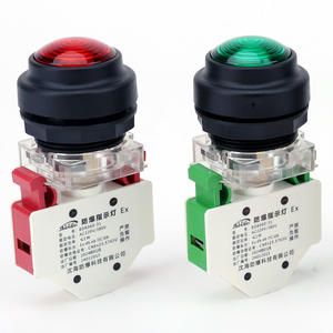 נורית חיווי אדומה AV DC 48V 127V AC 220V 250V צבעים שונים 12V כניסת נורית טייס חסינת פיצוץ/חיווי - Product Image 3