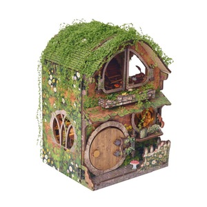 Kit de bricolage en bois pour serre-livres, modèle de maisonnette Ivy Cottage, puzzle 3D, décoration d'étagère, cadeau créatif pour adolescents et adultes - Product Image 5