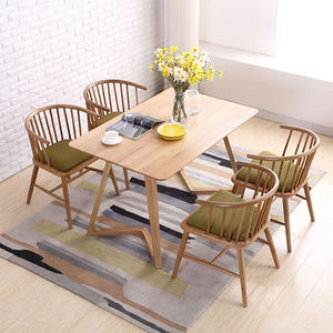Chaises de salle à manger modernes en bois massif, rembourrées, écologiques et légères pour restaurants, cafés, appartements - Product Image 5