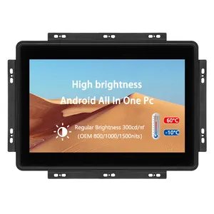 Rk3288 Rk3399 Rk3566 Rk3568 tablette large intégrée multi-taille Ip65 étanche 7 10.1 pouces écran tactile industriel Android Panel Pc