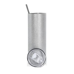 Vaso Térmico de Acero Inoxidable de Alta Calidad, Libre de BPA, de 20 oz, para Sublimación, con Acabado Brillante, Aislamiento al Vacío, con Tapa y Pajita - Product Image 1
