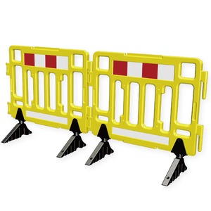 Barriera di Sicurezza Stradale in Plastica HDPE Durevole Cancello di Controllo Folla con Elementi Riflettenti Vendita all'Ingrosso - Product Image 6