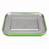 Boîte à déjeuner Portable en acier inoxydable pour enfants, lavable au lave-vaisselle sans BPA, résistant aux fuites avec 3 compartiments