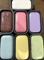 Jouet Squishy en forme de gâteau extra-doux à récupération lente, en boîte - Taro-Lait & Jouet anti-stress à presser en PU