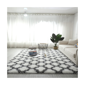 Tùy Chỉnh Tie-Dye Silica Gel Non-slip Màu Sắc Tươi Sáng Thảm Lông Thú Thảm Sàn Phòng Ngủ Cho Phòng Khách Dài Đống Thảm - Product Image 1