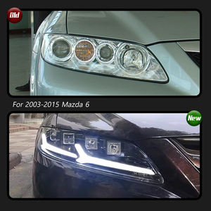 Nuevo Conjunto de Faros Delanteros de 12V para Modelos 2003-2015, Conversión a Lentes Ojo de Demonio, Luces LED de Circulación Diurna, Intermitentes Brillantes - Product Image 4