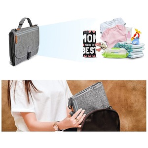 Có Thể Điều Chỉnh Dây Đeo Xách Tay Đóng Mở Tã Thay Đổi Pad Lớn Có Thể Gập Lại Tã Changer Với Túi Du Lịch Cho Bé Tã Thay Đổi - Product Image 3