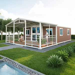 Maison préfabriquée en acier léger de type bungalow, conteneur, kit de maison préfabriquée, maison mobile, 2 chambres, pour usage hôtelier et résidentiel, 20FT40FT - Product Image 2