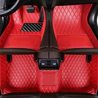 Tapis de Sol de Voiture Dédicacé Artes en Cuir PU, Écologique, Fabrication sur Mesure, Vente en Gros, Antidérapant, Parfait Tapis de Sol de Voiture 5D en TPE